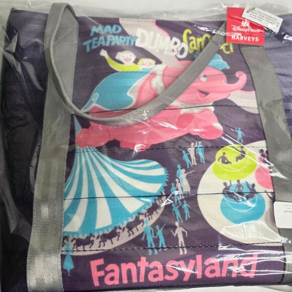 Disney Harveys Disneyland 70th Dumbo Fantasyland Tote Bag Purse - NWT - Picture 4 of 10